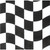 Pack of 192 Black and White Checkered 2-Ply Lunch Napkins 6.5" - IMAGE 1