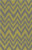 3.5' x 5.5' Chevron Shock Wave Green and Gray Hand Woven Rectangular Wool Area Throw Rug - IMAGE 1