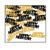 Club Pack of 12 Gold and Black "Happy New Year" Confetti Bags 0.5 oz. - IMAGE 1