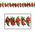 Pack of 12 Metallic Christmas Poinsettia and Holly Garland 9' - IMAGE 1