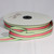 Green and Pink Striped Woven Grosgrain Craft Ribbon 1" x 55 Yards - IMAGE 2
