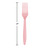 Premium Lightweight Disposable Forks - 7" - Baby Pink - Club Pack of 288 - IMAGE 2
