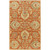 12' x 15' Cornelian Terracotta Red and Brown Hand Tufted Floral Rectangular Wool Area Throw Rug - IMAGE 1