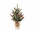 2' Green and Brown Glittered Cardinal Snow Pine Artificial Christmas Tree - Unlit - IMAGE 1