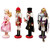 Wooden Nutcracker Suite Ballet Christmas Decorations - Set of 4