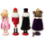 Wooden Nutcracker Suite Ballet Christmas Decorations - Set of 4