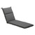 72.5" Eco-Friendly Textured Gray Outdoor Chaise Lounge Cushion - IMAGE 1