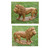 Majestic Lion Outdoor Garden Statues - 36" - Sienna Finish - Set of 2 - IMAGE 1