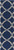 2.5' x 8' Coupled Circles Navy Blue and Beige Hand Woven Rectangular Wool Area Throw Rug Runner - IMAGE 1