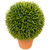 Northlight 18" Grass Ball Topiary Artificial Potted Plant - Green