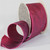 Fuchsia Red Crinkled Satin Silk Wired Craft Ribbon 3" x 27 Yards - IMAGE 1