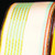 Ivory and Yellow Striped Wired Craft Ribbon 1.5" x 27 Yards - IMAGE 1