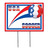 Pack of 6 Red, White and Blue "USA" Soccer Themed Yard Signs 16" - IMAGE 1