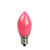 Pack of 4 Opaque Pink LED C7 Christmas Replacement Bulbs - IMAGE 1