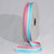 Blue and Pink Striped Woven Grosgrain Craft Ribbon 1" x 55 Yards - IMAGE 1
