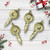 4ct Matte Gold Retro Reflector Shatterproof Christmas Finial Ornaments 7.5" - IMAGE 1