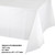 Rectangular Disposable Party Table Covers - 108" - White - Pack of 12 - IMAGE 2