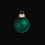 Petite Matte Finish Glass Christmas Ball Ornaments - 1.25" (30mm) - Emerald Green - 40ct - IMAGE 3