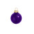Shiny Finish Glass Christmas Ball Ornaments - 4" (100mm) - Purple - 6ct - IMAGE 1