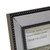9" Black and Silver Glass Mirror Encased Photo Frame for 5" x 7" Photo - IMAGE 4