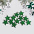 12ct Matte Xmas Green and Gold Glittered Star Shatterproof Christmas Ornaments 5" - IMAGE 1