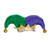 Pack of 12 Purple and Green Unisex Adult Jester Hat Hair Clip Costume Accessories - One Size - IMAGE 1