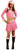 Pink and White Santa's Little Helper Women Adult Christmas Costume - Medium - IMAGE 2