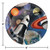 Space Blast Paper Dinner Party Plates - 9" - Club Pack of 96 - IMAGE 2
