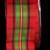 Red and Green Woven Narrow Plaid Wired Craft Ribbon 1.5" x 22 Yards - IMAGE 1