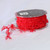 Sheer Red Christmas Wired Craft Ribbon Garland 1" x 27 Yards - IMAGE 2