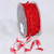Sheer Red Christmas Wired Craft Ribbon Garland 1" x 27 Yards - IMAGE 1