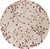 4' Fair Enoki Carnelian Red and Desert Sand Round Wool Area Rug - IMAGE 1
