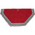 50" Red and Gray Snowflake and Reindeer Christmas Tree Skirt - IMAGE 3