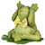 Sitting on Lily Pad See No Evil Frog with Bowtie Spring Decoration - 8" - IMAGE 3