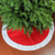 48" Red and White Traditional Christmas Tree Skirt - IMAGE 1