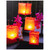 LED Lighted Paper Candle Lanterns and Orchids Canvas Wall Art - 15.75" x 11.75" - IMAGE 2
