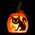 12.5" Orange and Black LED Lighted Cat and Jack-o-Lantern Pumpkin Halloween Decoration - IMAGE 2