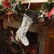22" Gray and Black Quilted Embellished Christmas Stocking - IMAGE 2