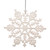 Glitter Snowflake Christmas Ornaments - 4" - White - 24ct - IMAGE 4