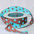 Brown and Blue Polka Dot Woven Craft Ribbon 1.5" x 27 Yards - IMAGE 2