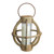 15.75" Seaside Treasures Rustic Chic Drift Wood and Glass Hurricane Pillar Candle Lantern - IMAGE 1