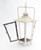 23" Distressed Rustic White Spackled Indoor/Outdoor Candle Holder Lantern - IMAGE 2