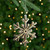 4" Rustic Wooden Mirrored Snowflake Christmas Ornament - IMAGE 1