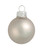 8ct Matte Smoke Silver Glass Ball Christmas Ornaments 3.25" (82mm) - IMAGE 1