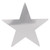 Large Metallic Foil Star Cutout Decorations - 12" - Silver - Pack of 24 - IMAGE 1