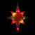11" Multi-Color Frosted Gold Colored Bethlehem Star Christmas Tree Topper Lights - IMAGE 2
