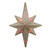 11" Multi-Color Frosted Gold Colored Bethlehem Star Christmas Tree Topper Lights - IMAGE 1