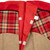 48" Burlap and Red Plaid Christmas Tree Skirt - IMAGE 5