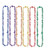 Club Pack of 12 Shiny Multi-Colored "Happy 21st Birthday" Party Bead Necklaces 36" - IMAGE 1