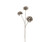 25" Brown and Gold Glittered Vintage Posey Artificial Floral Christmas Spray - IMAGE 2